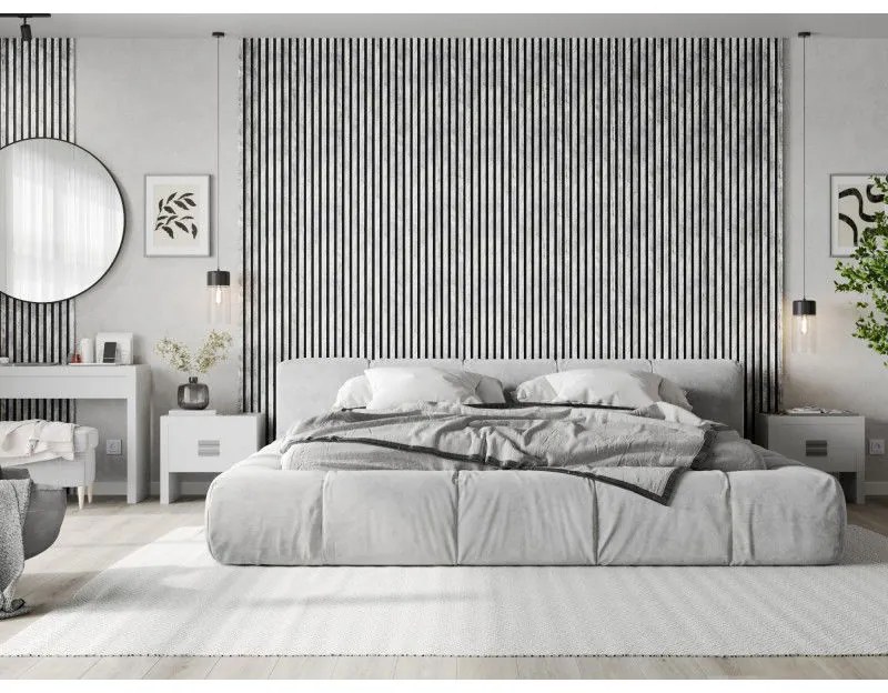 Mexen Lam-B, stenové lamely 275 × 31,5 cm, HDF doska 4 mm, dub bielený, S100-275317-2812-064