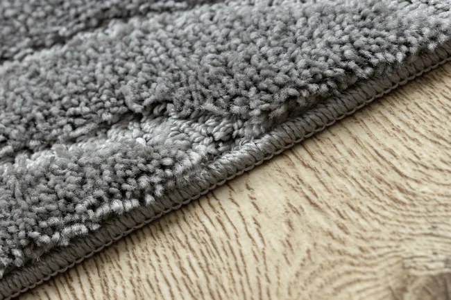 Kúpeľňový koberček SUPREME WAVES vlny, sivý kruh