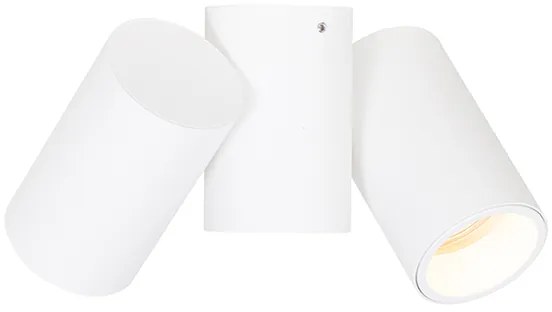 Dizajnové bodové svetlo biele 2-žiarovkové nastaviteľné - Michael