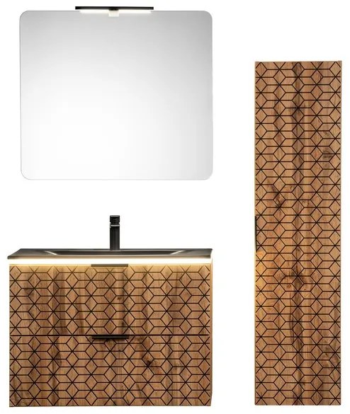 LED podsvícení Rama Diamond 80 cm chrom