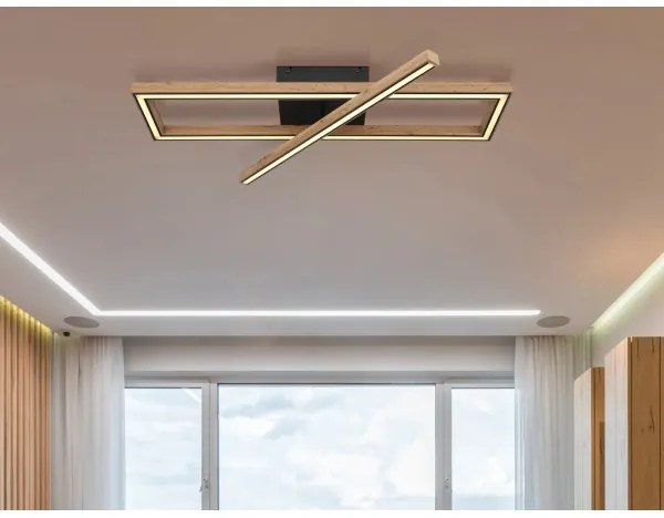 Globo 67287D1 - LED stropné svietidlo MANDERA LED/36W/230V hnedá