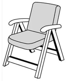 Doppler CLASSIC 9017 nízka - set 6 ks - podušky na stoličky a kreslá