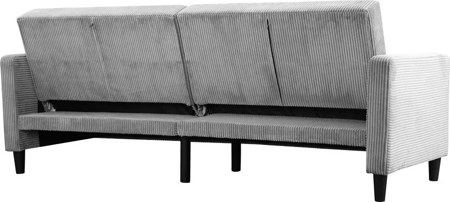 Svetlosivá menčestrová rozkladacia pohovka 82 cm Hartford – Støraa