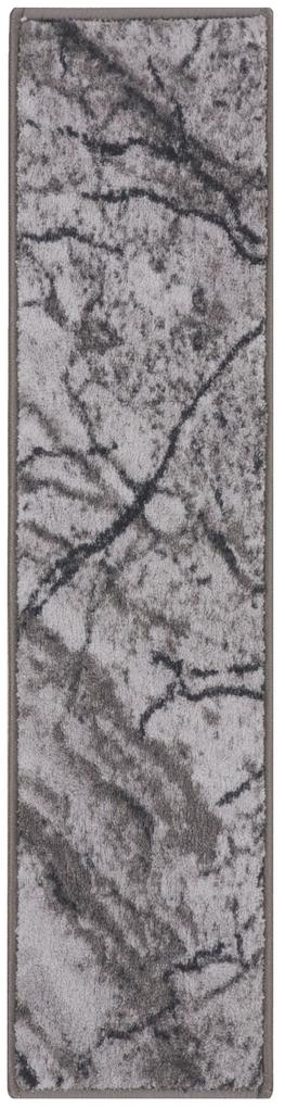 Spoltex koberce Liberec Behúň na mieru Marble 19 sivý - šíre 100 cm