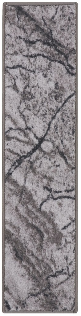 Spoltex koberce Liberec Behúň na mieru Marble 19 sivý - šíre 80 cm