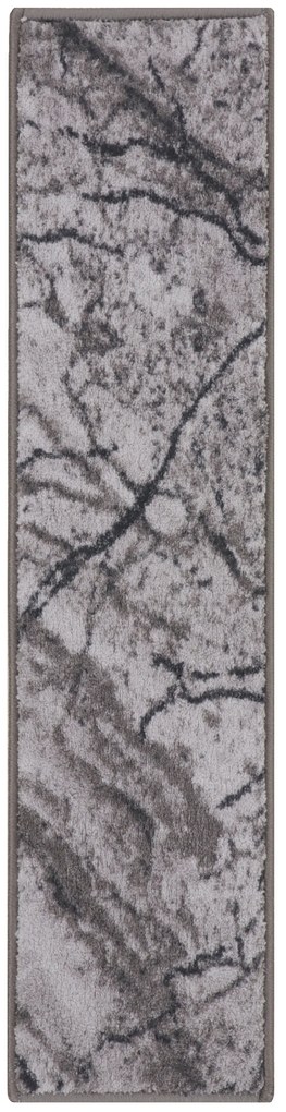 Spoltex, Koberec behúň na mieru Marble 19 šedý, šíre 100 cm, šedá, chodba / predsieň