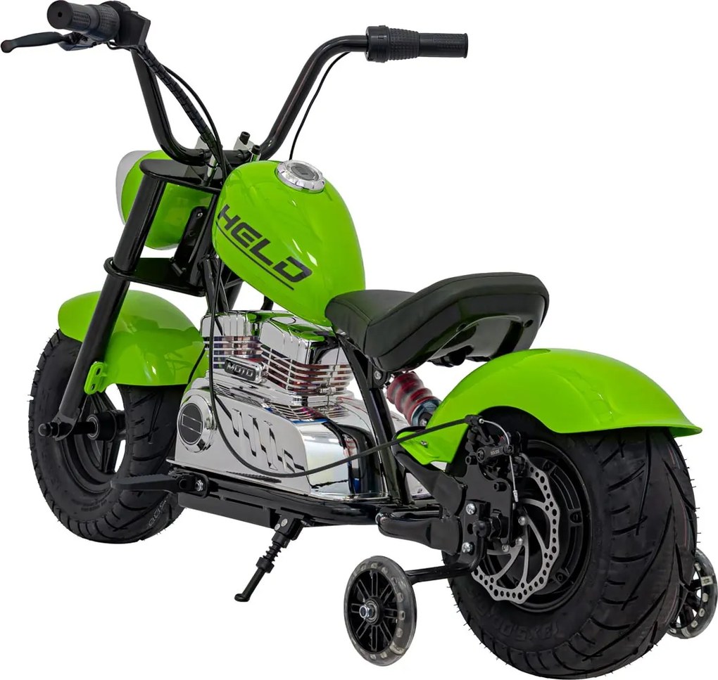 Ramiz Chopper Warrior Zelený motocykel
