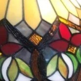 Závesná lampa Tiffany BRIGHT Ø25