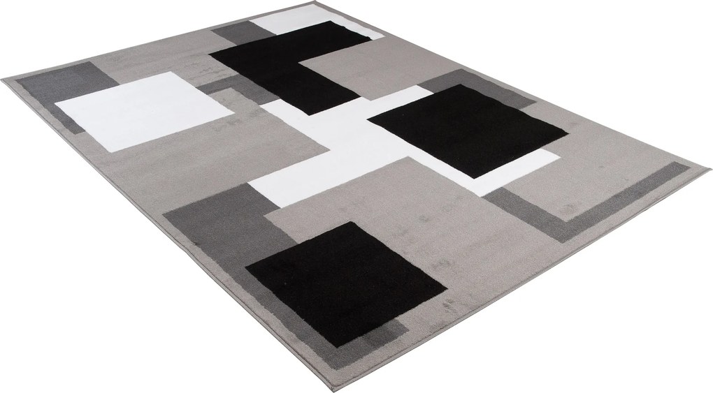 TA Koberec T968A GRAY CHEAP PP CRM Sivý Obdĺžnikový Rozmer: 80x150 cm
