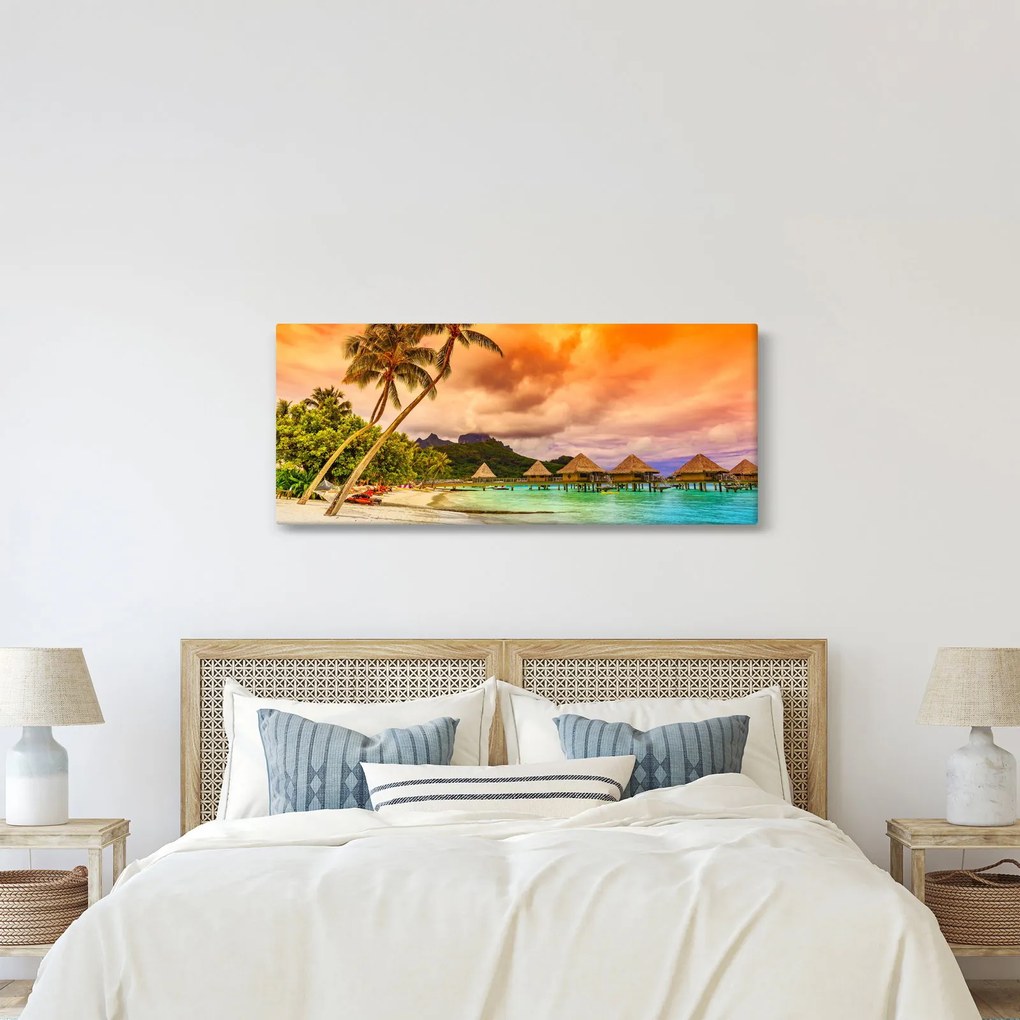 Obraz - Ostrov Bora Bora (120x50 cm)