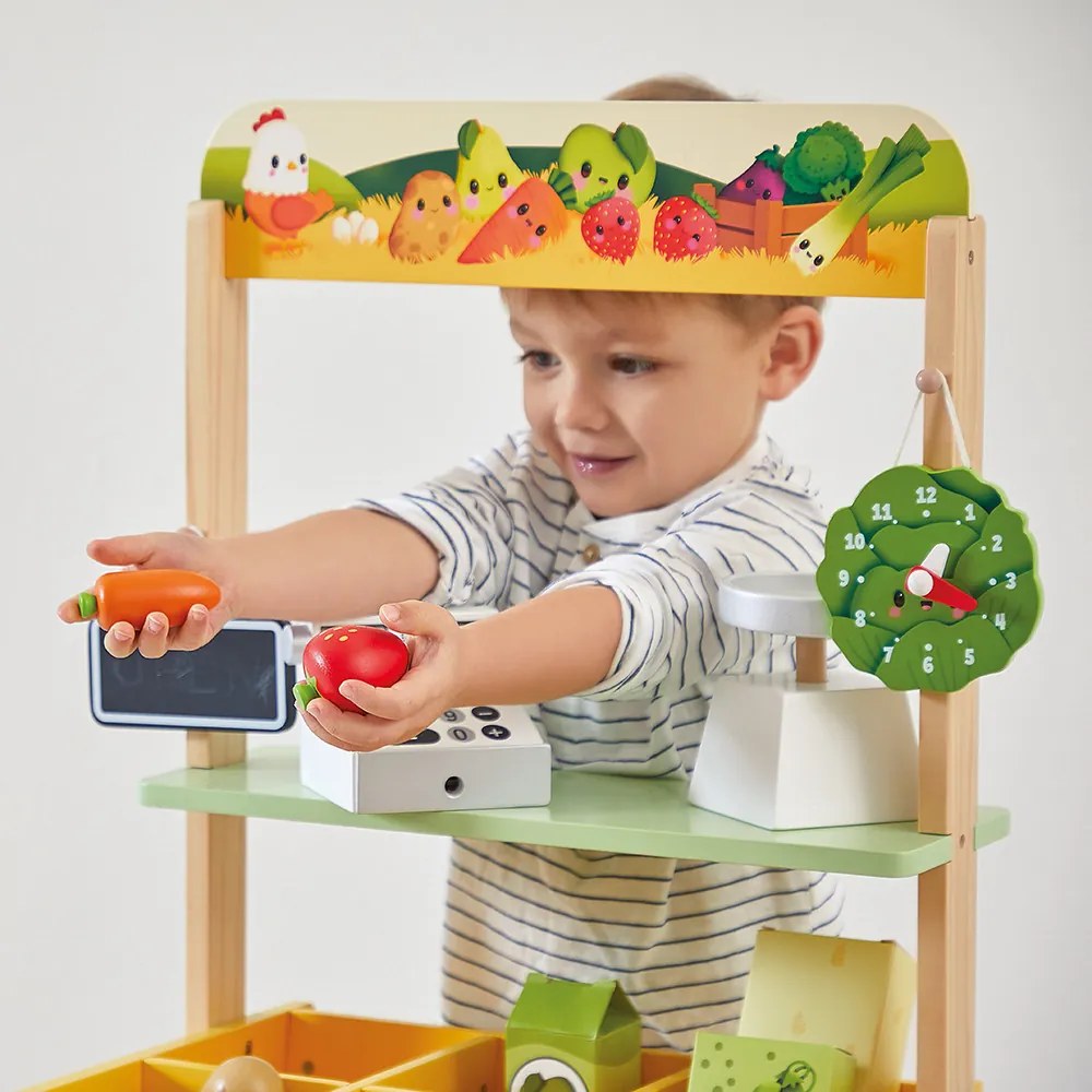 Farmársky stánok s potravinami