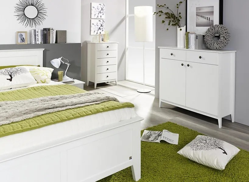 Posteľ Rosenheim 180x200 cm, biela