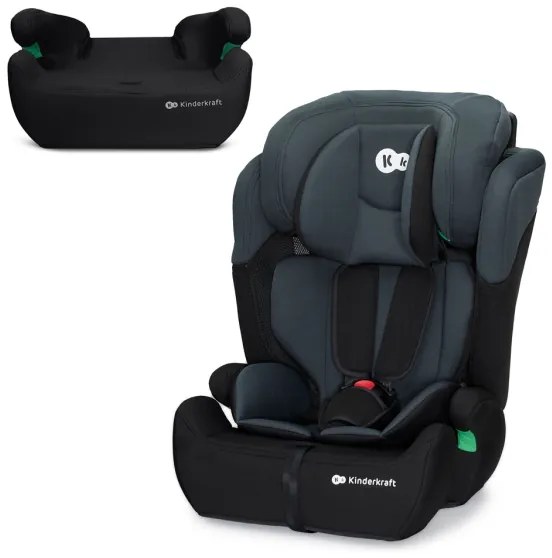KINDERKRAFT - Autosedačka COMFORT UP i-Size (76-150 cm) tmavošedá
