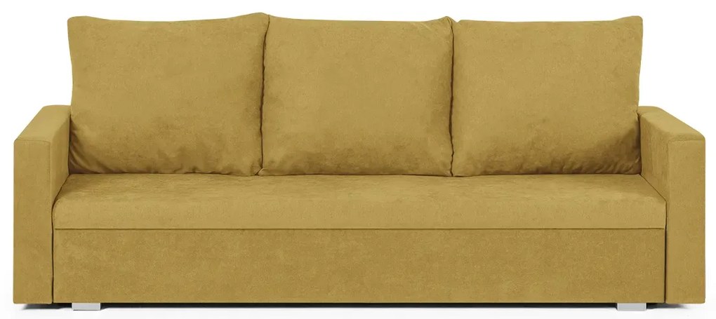 Rozkládací pohovka DELLA Hořčicová