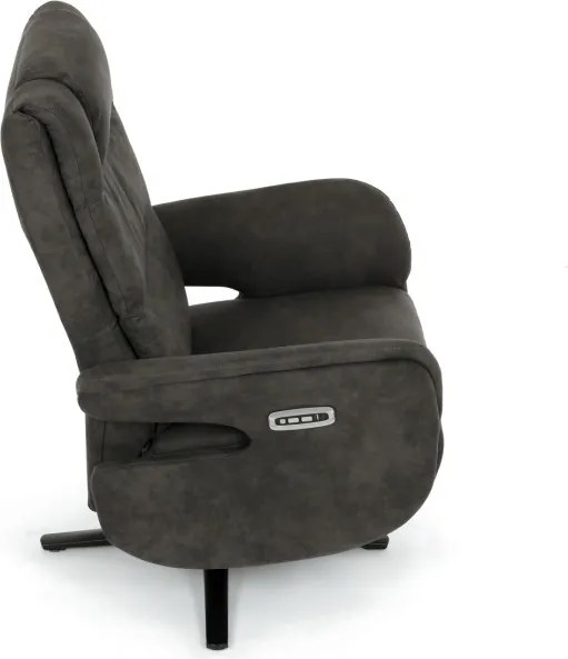 Polohovacie kreslo sivé, elektrické TV-C5590 SIL3