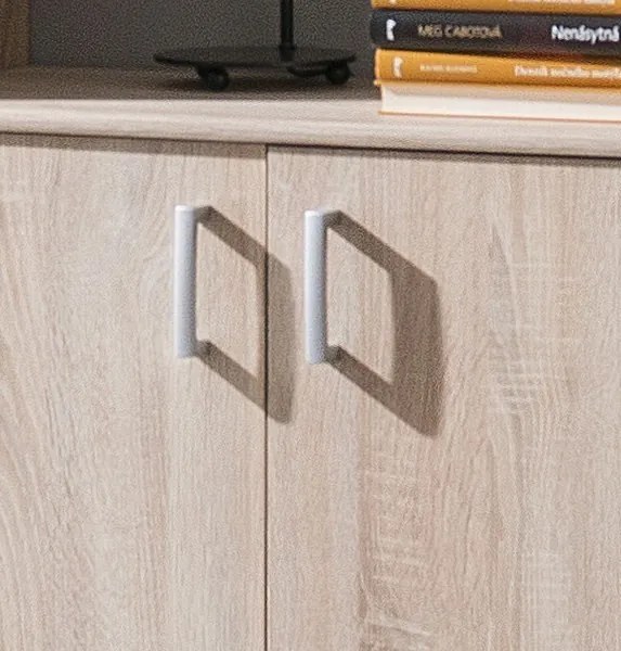 Široká zásuvková komoda Mega 39, dub sonoma