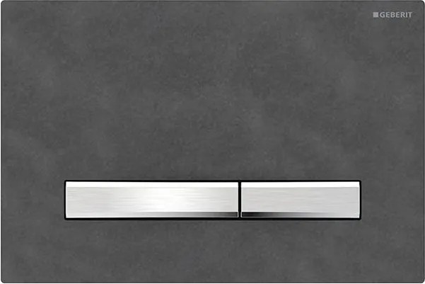 Geberit 115.788.JM.2 - Splachovacie tlačidlo Sigma50 24,6x16,4 cm bridlicový/matný chróm