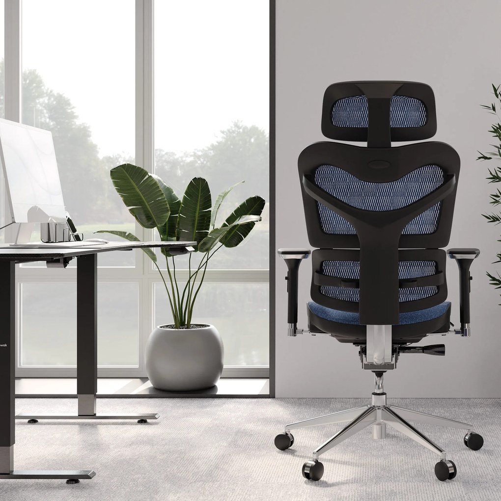 Ergonomické kreslo Diablo V-Commander: Čierno-Modré