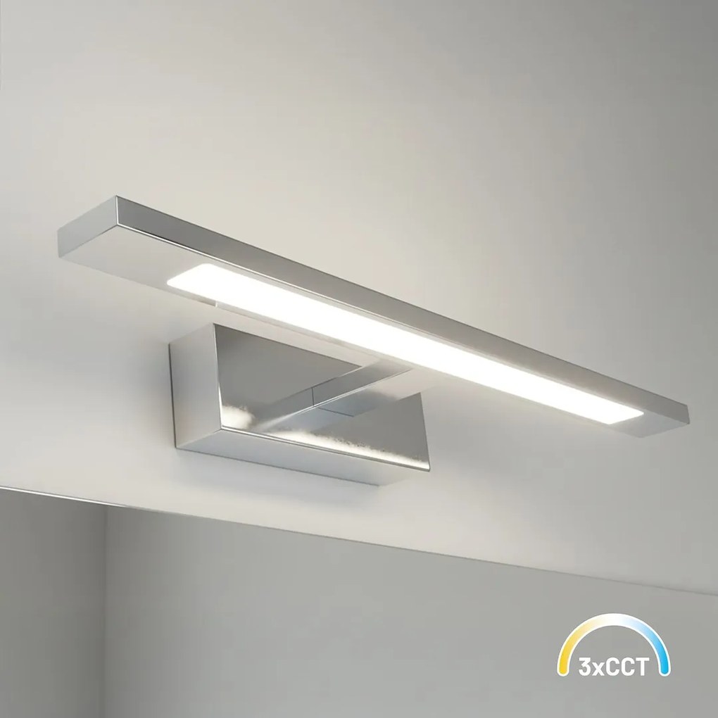 Nástenné LED svietidlo Klimt, 1x LED 8w, 3000-6000k, (40 cm), ch
