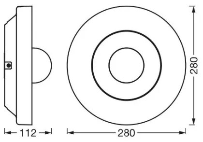 Ledvance - LED Vonkajšie svietidlo so senzorom a kamerou LED/22W/230V IP44 Wi-Fi