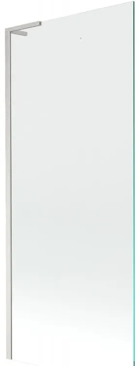 Mexen Next L, 1-krídlová vaňová zástena 80 x 150 cm, transparent, 6mm číre sklo, profil brúsená oceľ, 895-080-000-03-00-97
