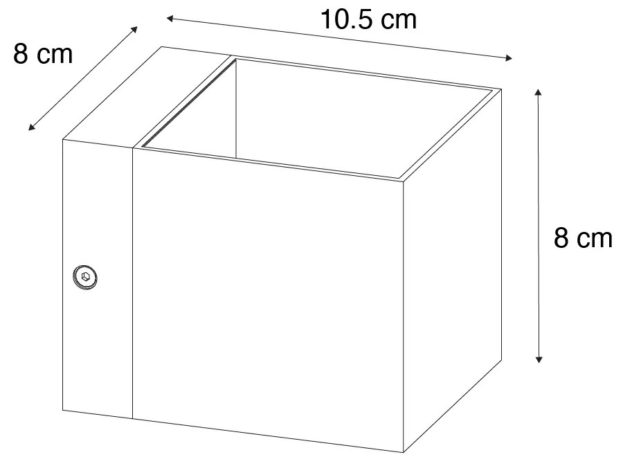 Moderná nástenná lampa tmavá bronzová - Transfer