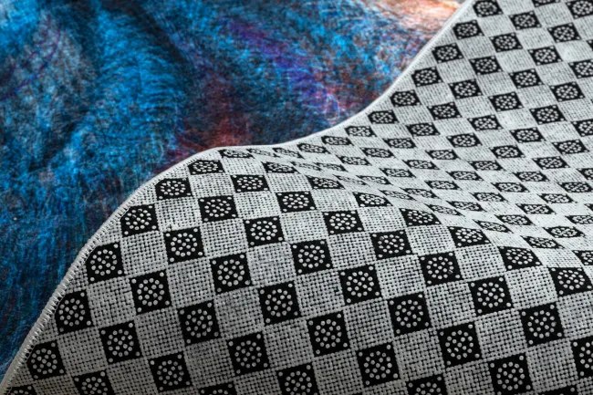 Protišmykový behúň LOTUS COLOR 36500 modrý / červený