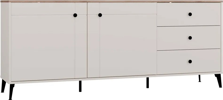 Komoda Point 183 cm dub Castello/kašmírová
