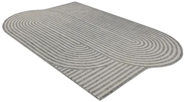 Koberec ORGANIC 2131 geometrický, krémový / sivý / naturálny