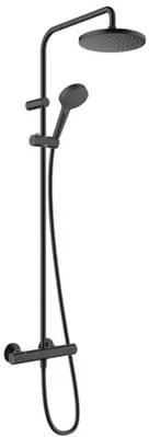Hansgrohe Vernis Blend sprchový systém na stenu s termostatickou batériou čierny mat 26 276 670