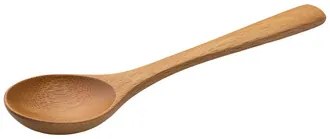 Dřevěná naběračka do dóz, velká kulatá lžíce, SPOON, 16cm - třešeň