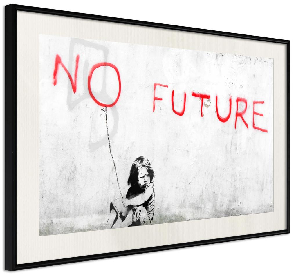 Artgeist Plagát - No Future [Poster] Veľkosť: 30x20, Verzia: Čierny rám s passe-partout
