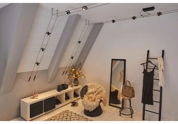 Paulmann 94440 - SADA 5xGU5,3/10W Bodové svietidlo CARDAN 230V čierna