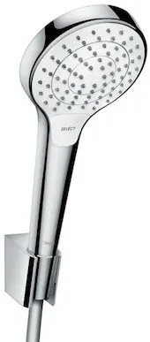 Hansgrohe Croma Select sprchová hlavica s hadicou biela/chróm 26411400