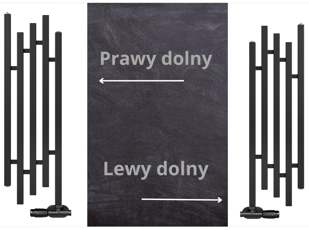 Regnis PORK, vykurovacie teleso 320x1400mm s jednootvorovým pravým dolným pripojením 50mm, 710W, biela matná (RAL9003), PORK140/30/PD50/WHITE