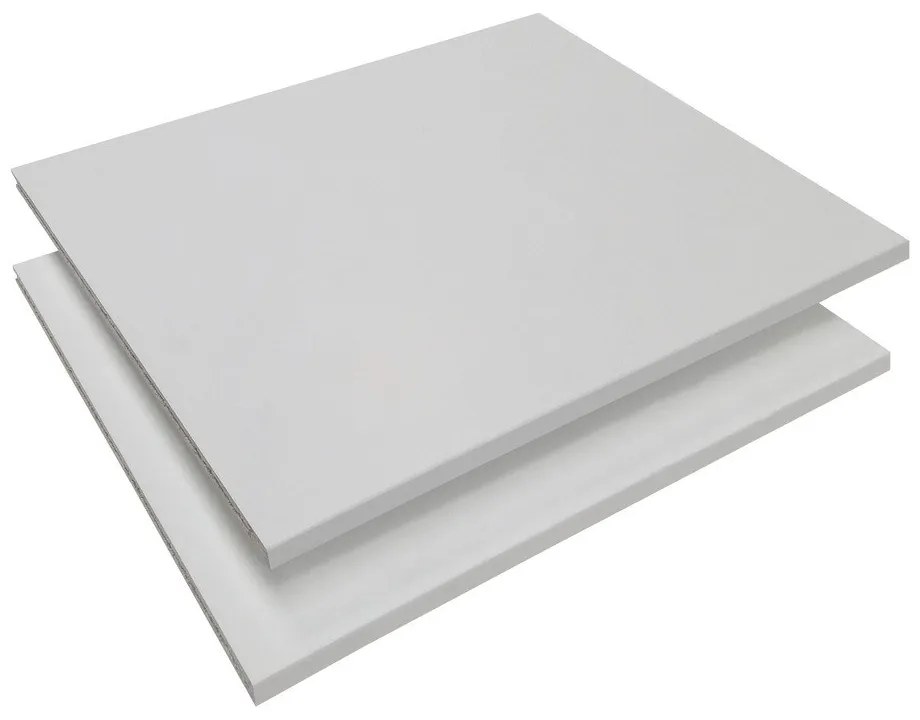 Biele police pre modulárny policový systém 2 ks 32x27 cm Mistral Kubus - Hammel Furniture