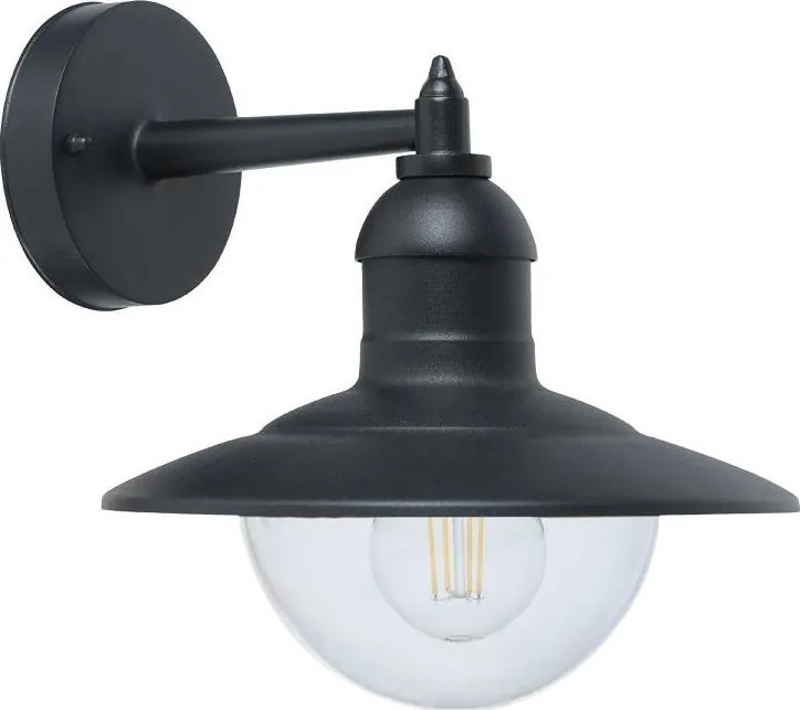 Top Light - Vonkajšie nástenné svietidlo VERONA 1xE27/12W/230V IP44 čierna