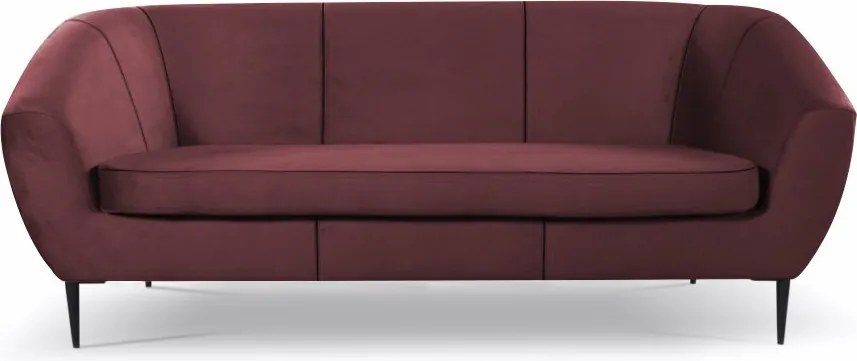 Trojmiestna pohovka Olivio, vínová zamatová látka