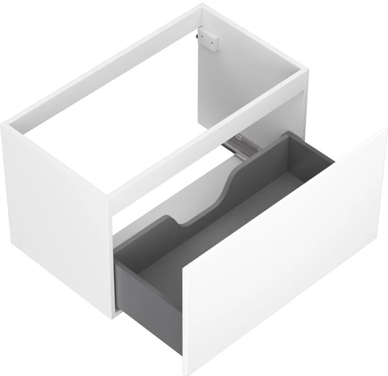 Mexen Orio, kúpeľňová skrinka 80 cm, 1 zásuvka, biela matná, 91A10-08047-1-BF01