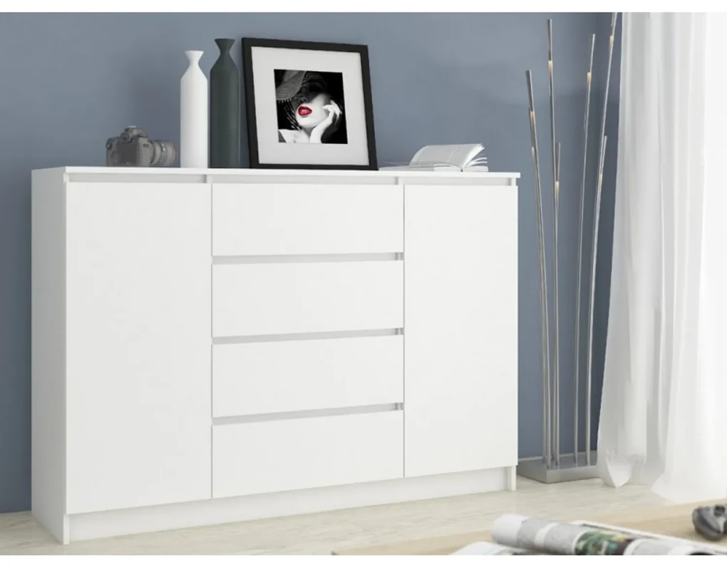 Komoda K140 2D4SZ biela