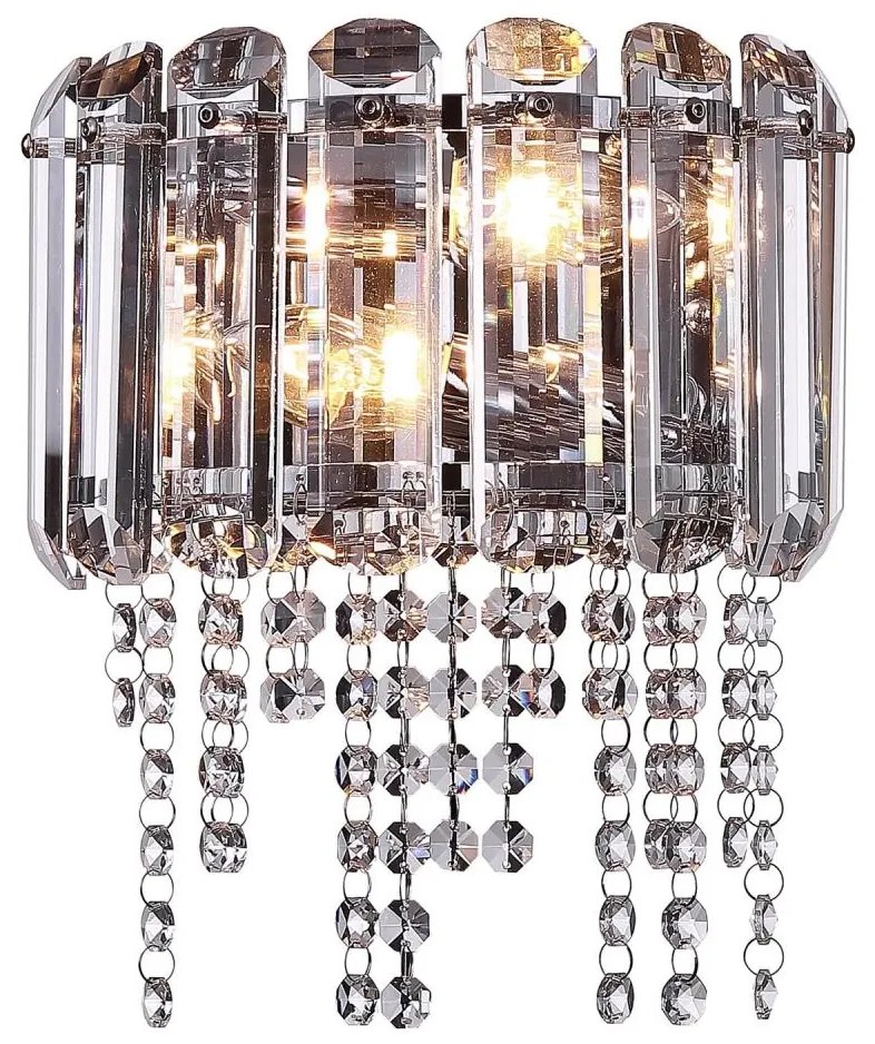 Maytoni MOD097WL-02CH - Nástenné svietidlo HAIL 2xE14/40W/230V chróm