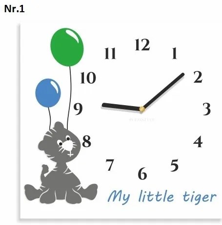 Detské hodiny My Little Tiger Modrá