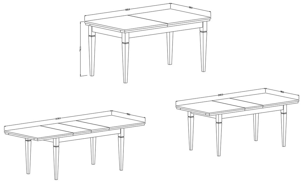 Jedálenský stôl Typ 92 (pre 6 až 6 osôb) (biela + jaseň + dub lefkas). Vlastná spoľahlivá doprava až k Vám domov. 1030237