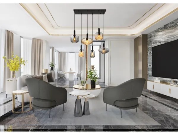 Globo 15719-6 - Luster na lanku VALLETTA 6xE27/60W/230V