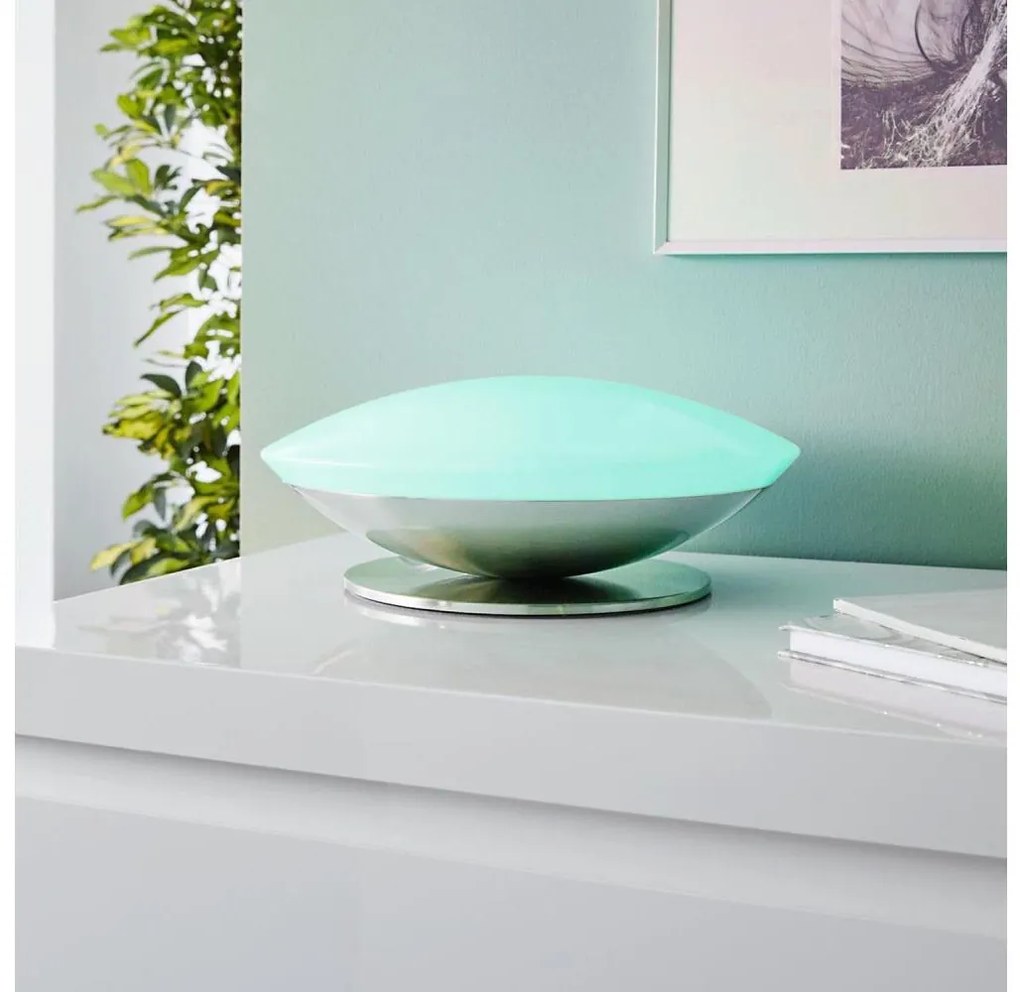 Eglo 33324 - LED RGBW stmievateľná stolová lampa FRATTINA-C 1xLED/18W/230V matný chróm