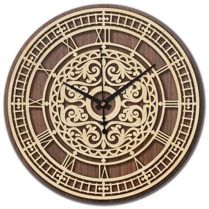 Drevené nástenné hodiny do obývačky aj do spálne | SENTOP PR0463
