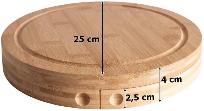 Servírovacia doska s nožíkmi ANDRA