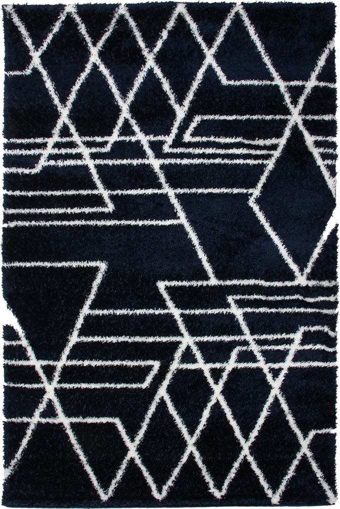 Koberec Boho 610 NAVY BLUE/CREAM rozmery koberec: 60x100 cm