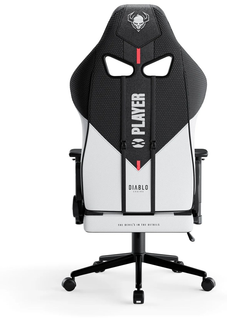 Textilné Kreslo Diablo X-Player 2.0 Small, Bielo-čierne