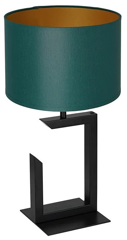Stolná lampa 1xE27/60W/230V 45 cm zelená/zlatá